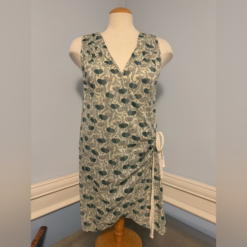 Anthropologie Hoss Intropia - vintage print wrap smock dress tunic